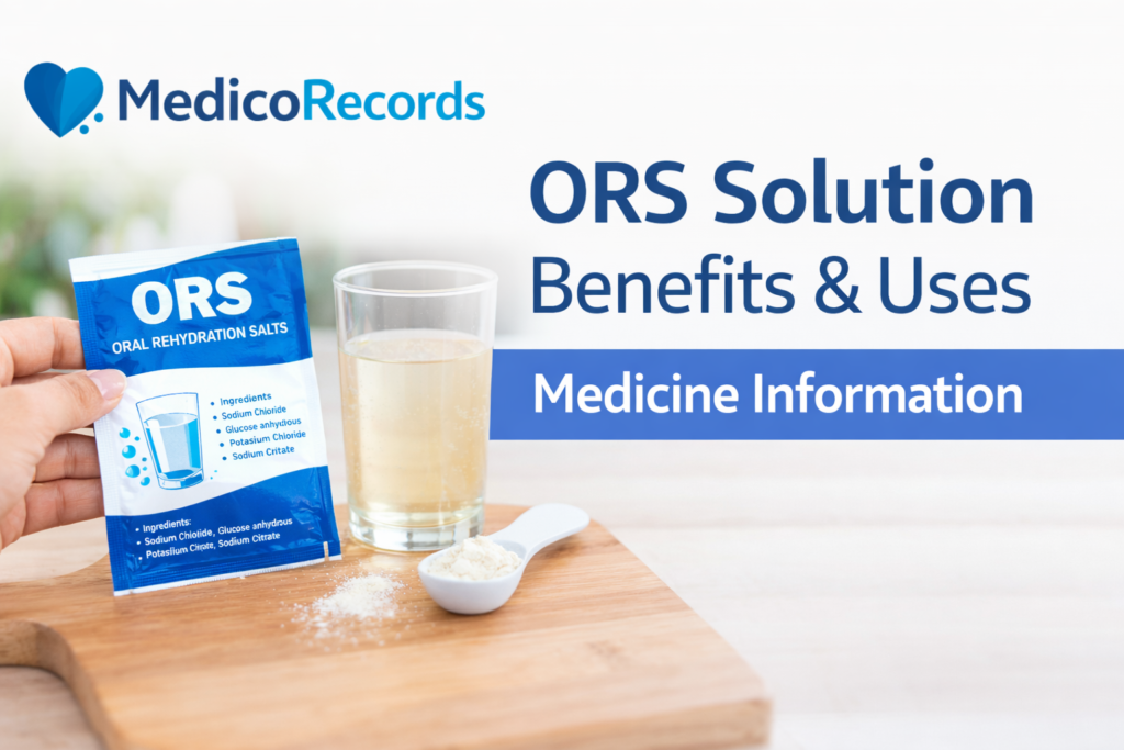 ORS Solution benefits,
