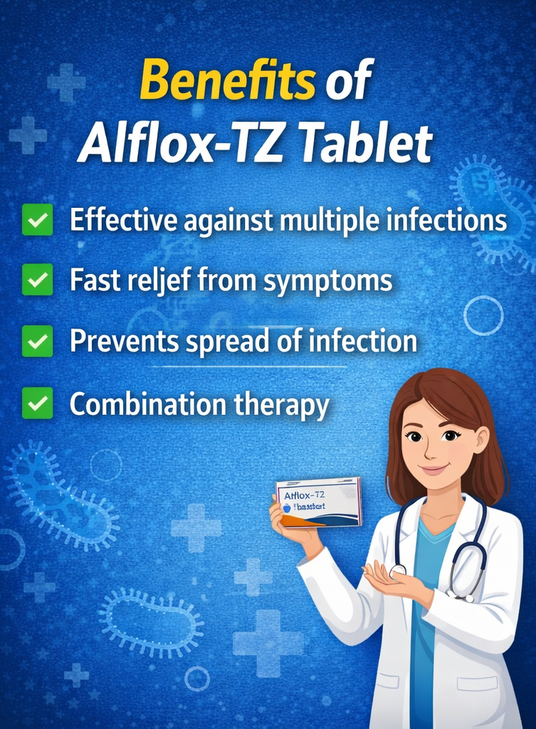 Alflox-TZ Tablet Uses, Benefits, Side Effects & Price | Complete Medicine Guide